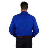 King River Half Button Work Shirt Royal