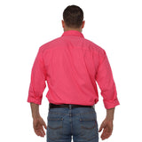 King River Half Button Work Shirt Melon