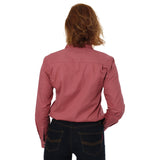 Pentecost River Womens Half Button Work Shirt Dusty Rose