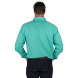 King River Half Button Work Shirt Mint