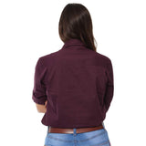 Pentecost River Womens Half Button Work Shirt - Aubergine
