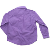 Ord River Half Button Kids Work Shirt Mauve