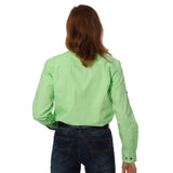 Pentecost River Womens Half Button Work Shirt Pistachio