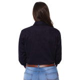 Pentecost River Womens Half Button Work Shirt - Dark Navy