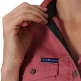 Pentecost River Womens Half Button Work Shirt Dusty Rose