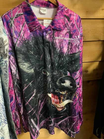 Women's Fishing Shirt - Pig