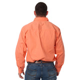 King River Half Button Work Shirt Tangerine